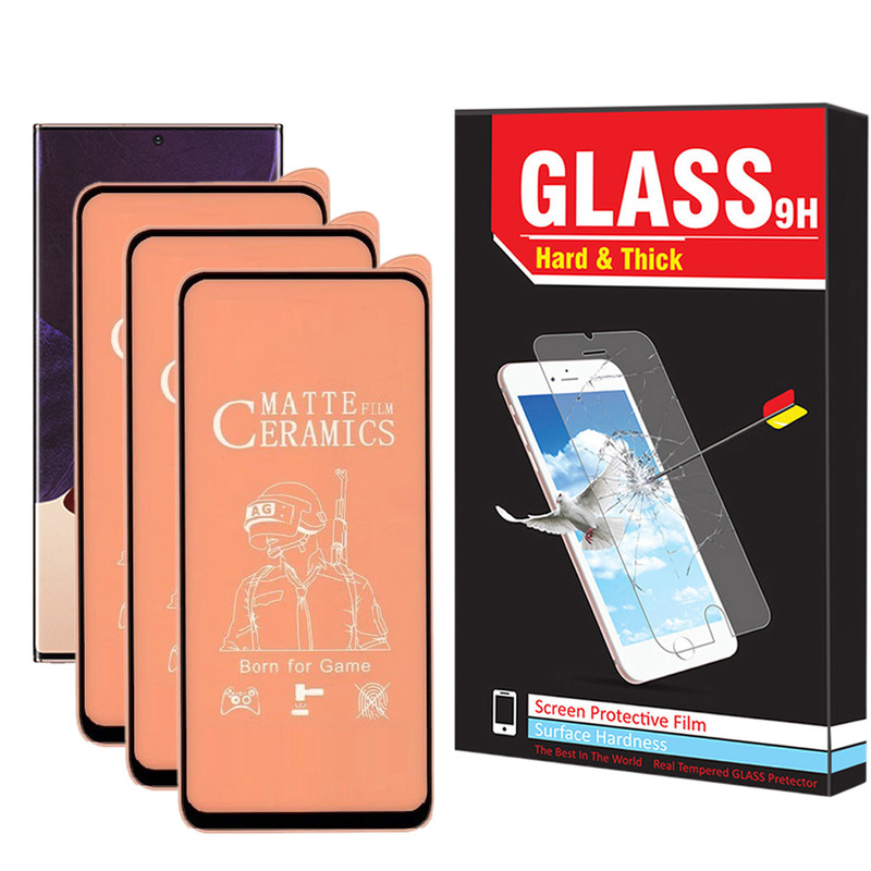 محافظ صفحه نمایش سرامیکی مات هارد اند تیک مدل CER-01 مناسب برای گوشی موبایل سامسونگ Galaxy Note 20 بسته سه عددی