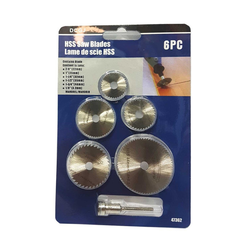 تیغه برش مینیاتوری مدل NEW HSS مجموعه 6 عددی