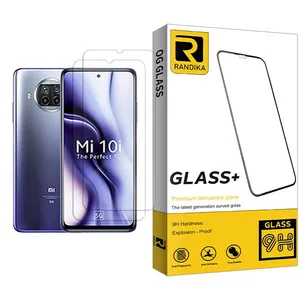 Randika Glass MIX002 Screen Protector For Xiaomi Mi 10i 5G Pack Of 2