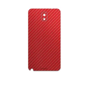 MAHOOT Red-Fiber Cover Sticker for Samsung Galaxy Note 3
