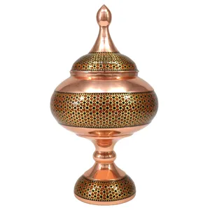 شکلات خوری خاتم کاری مسی کد 28
