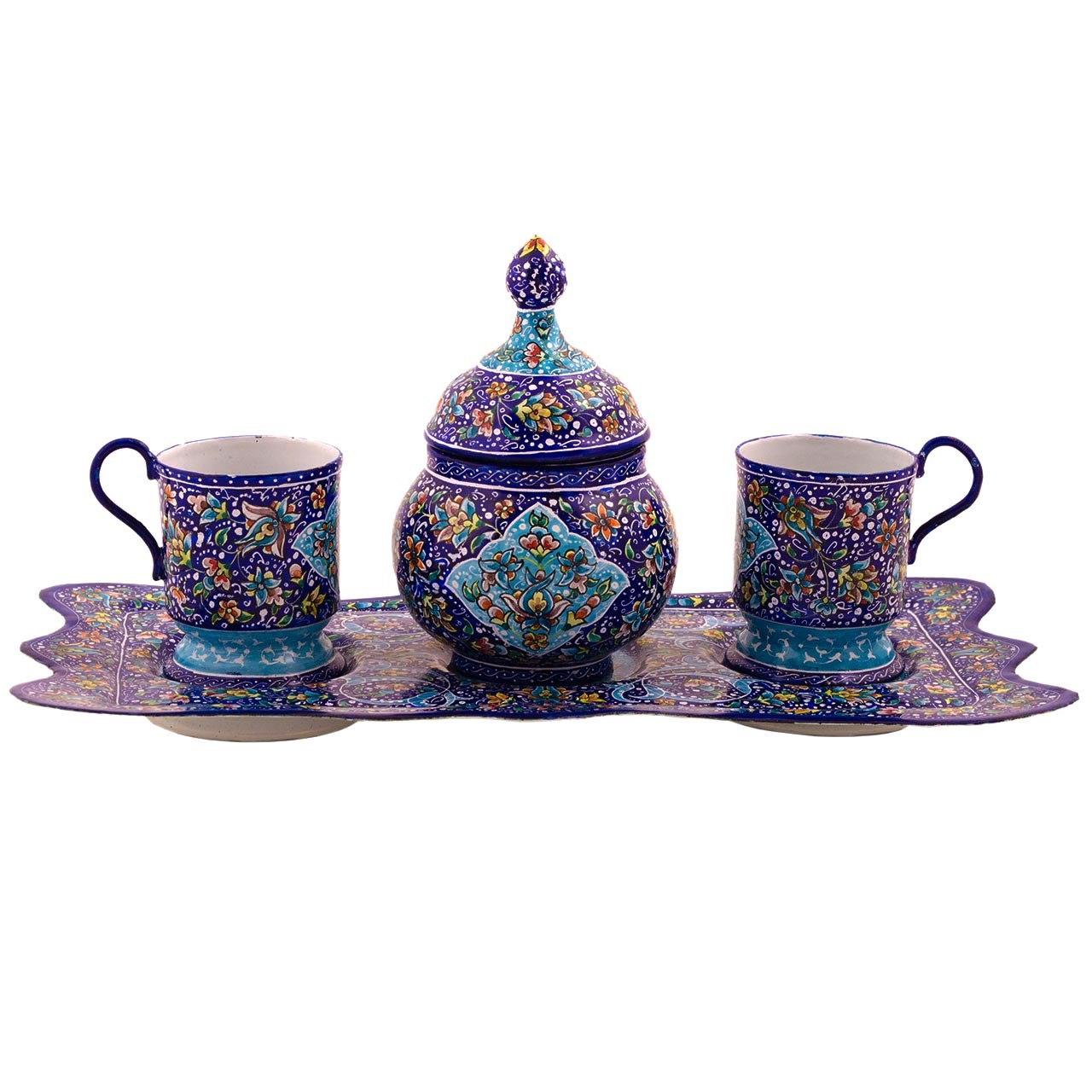 ست میناکاری رستا طرح 4-18-102 مجموعه چهار عددی