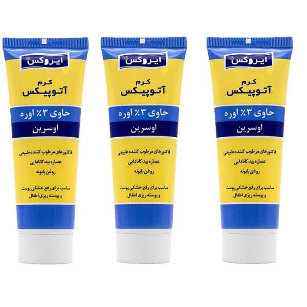 کرم مرطوب کننده کودک ایروکس مدل آتوپیکس حجم 75 میلی لیتر مجموعه 3 عددی کرم مرطوب کننده کودک ایروکس مدل آتوپیکس حجم 75 میلی لیتر مجموعه 3 عددی
