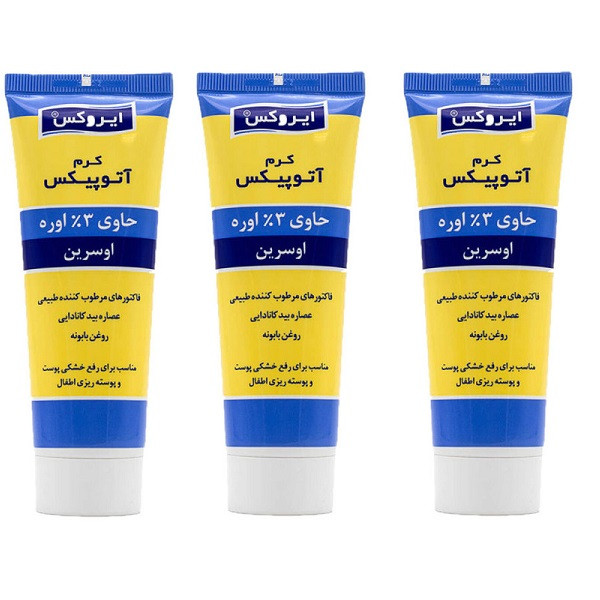 کرم مرطوب کننده کودک ایروکس مدل آتوپیکس حجم 75 میلی لیتر مجموعه 3 عددی کرم مرطوب کننده کودک ایروکس مدل آتوپیکس حجم 75 میلی لیتر مجموعه 3 عددی