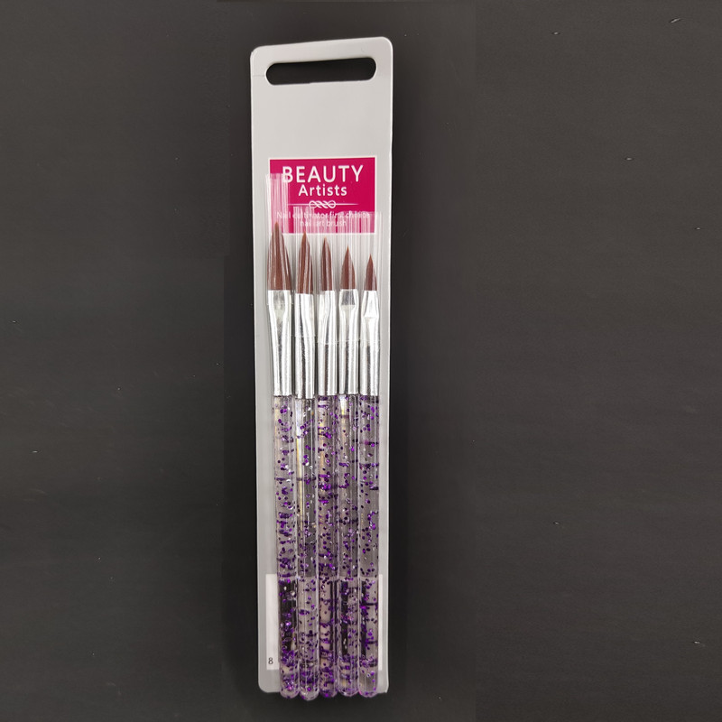 قلم موی طراحی ناخن بیوتی آرتیست مدل cc مجموعه 5 عددی