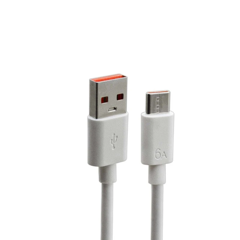 کابل تبدیل USB به USB-C دنمن مدل 6A Turbo طول 1 متر