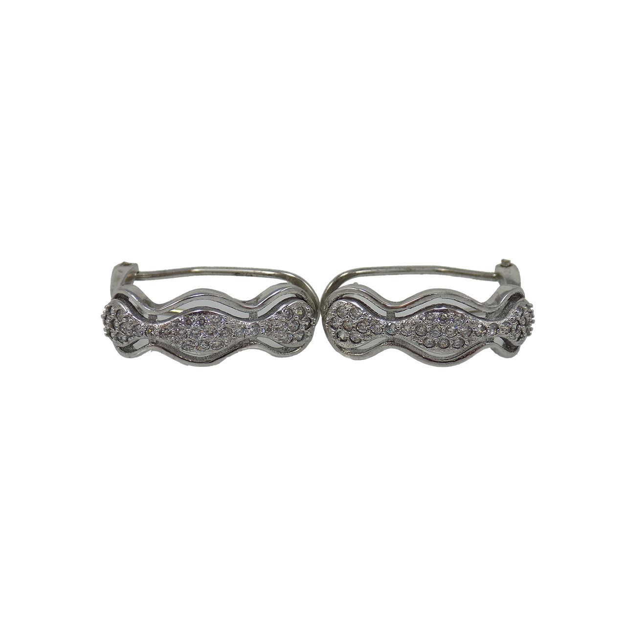 گوشواره نقره تاج گوهر کد TG229