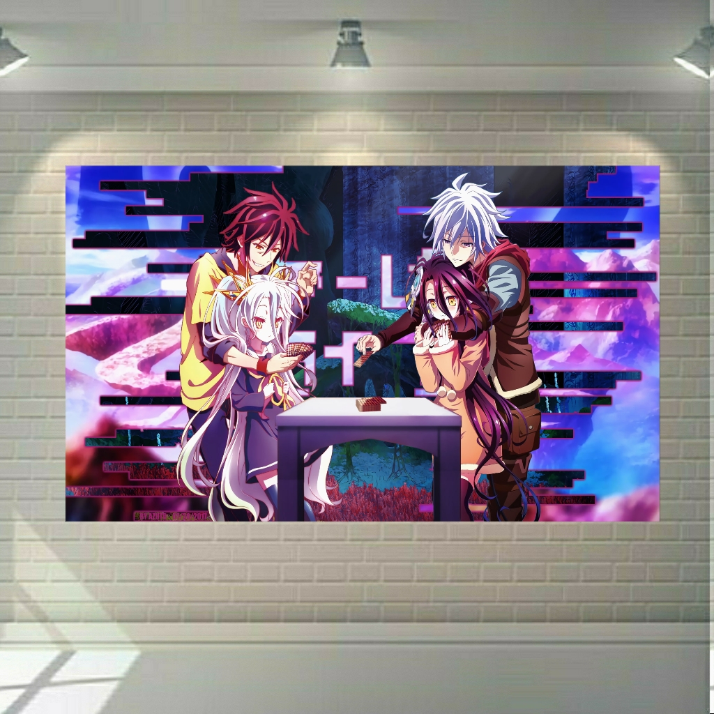 پوستر دیواری طرح انیمه No Game No Life مدل SDP738