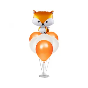 بادکنک مدل روباه مجموعه 8 عددی به همراه استند بادکنک 