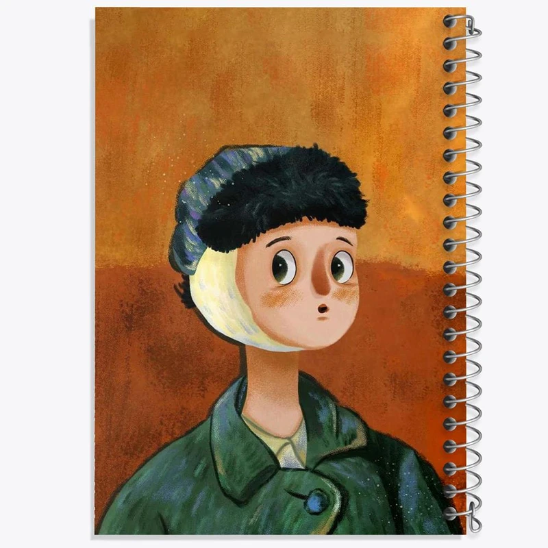 دفتر مشق 50 برگ خندالو مدل ونگوگ کد 23358