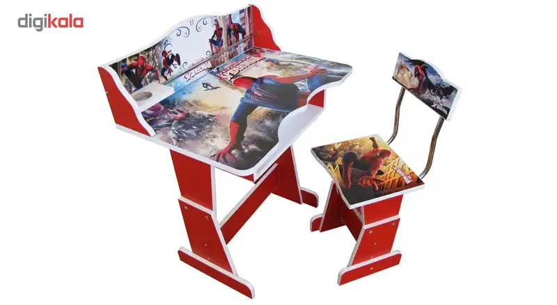میز و صندلی تحریر کودک مدل مرد عنکبوتی