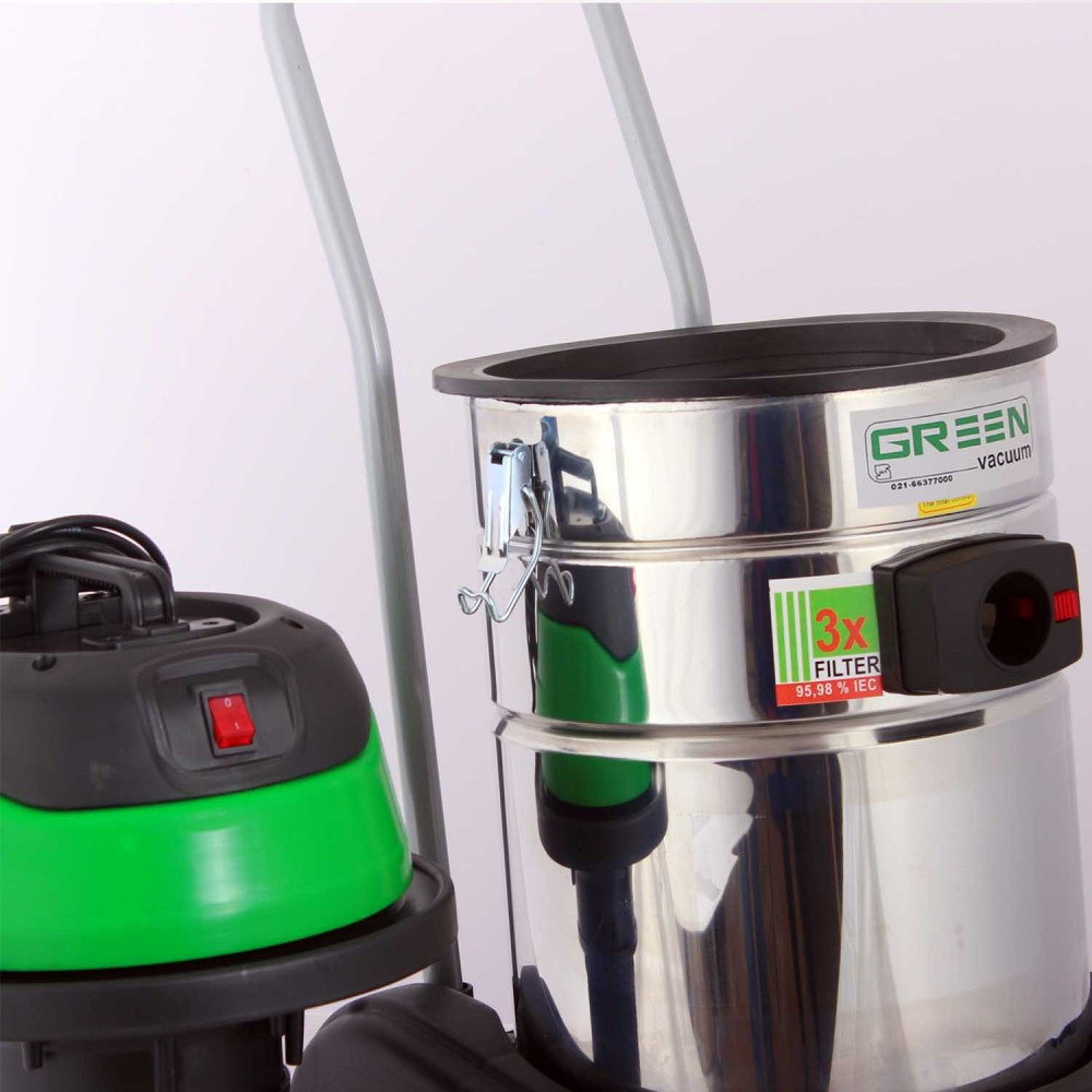 جاروبرقی صنعتی تک موتور گرین وکیوم مدل 3100