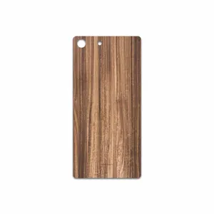 MAHOOT Light Walnut Wood Cover Sticker for Sony Xperia M5