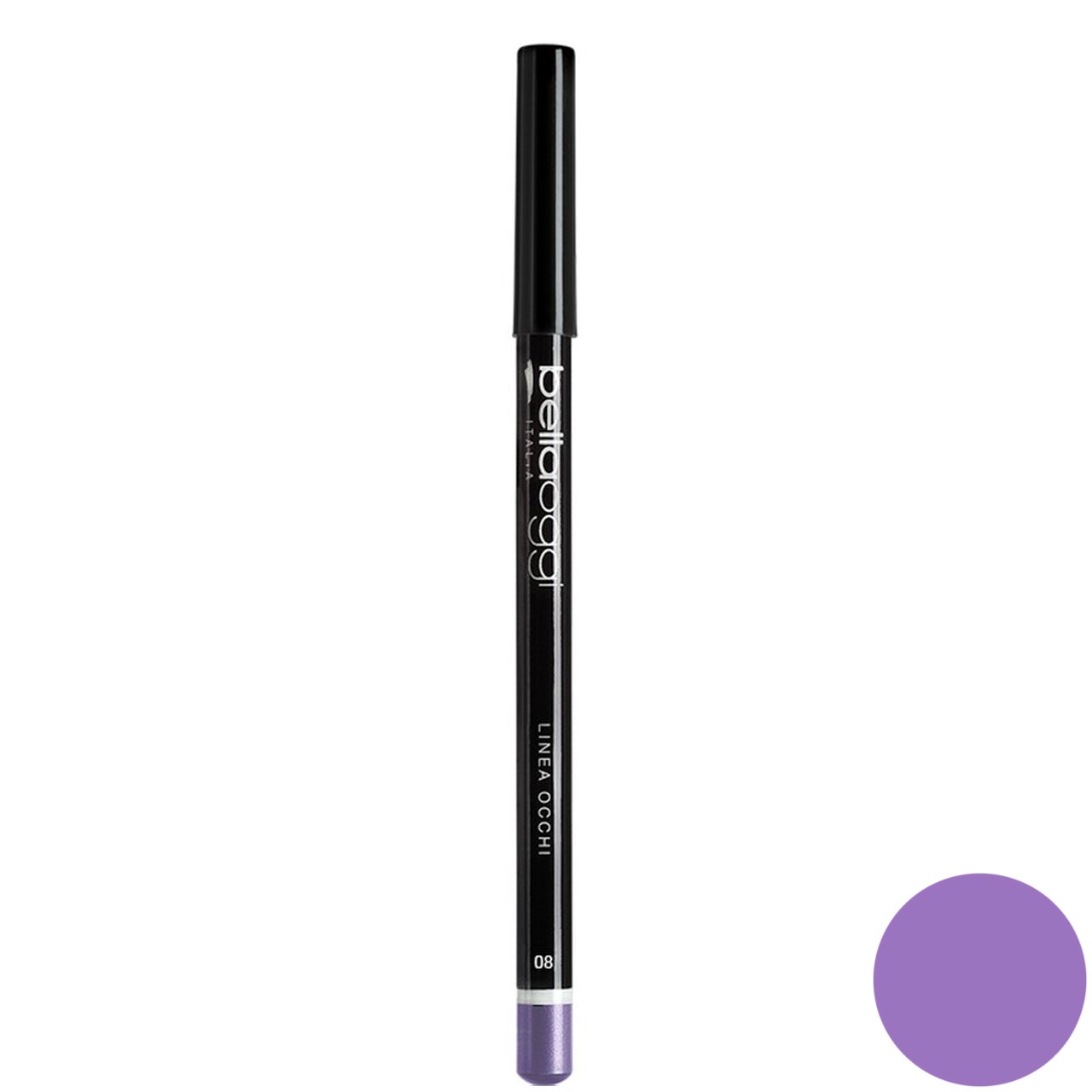 مداد چشم رنگی بلاوجی مدل LINEA OCCHI شماره 008 purple