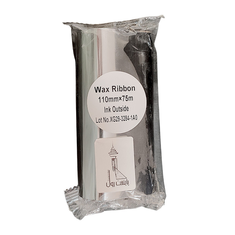 ریبون پرینتر لیبل زن پایتخت رول مدل P-Wax 110*75