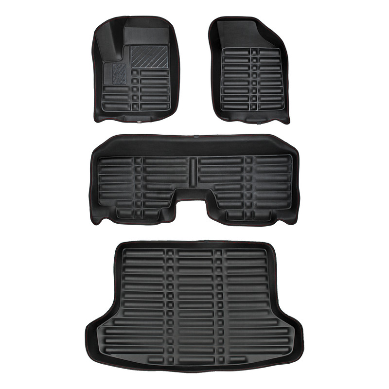 کفپوش پنج بعدی خودرو پانیذ مدل EVA مناسب برای لاماری ایما به همراه کفپوش صندوق