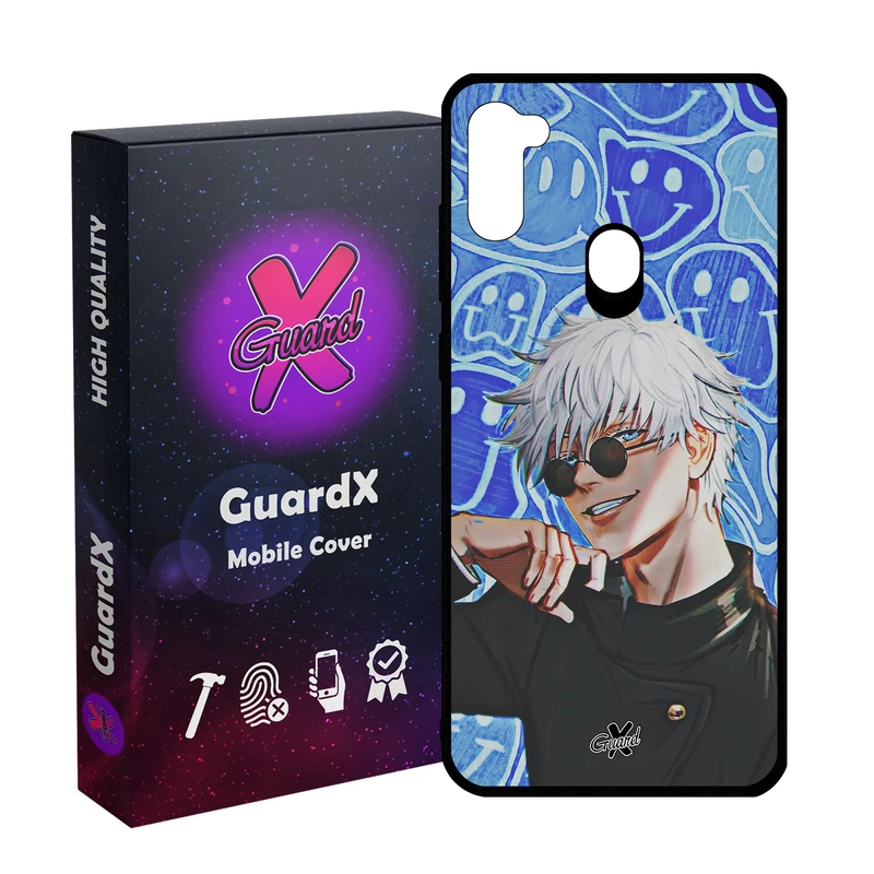 کاور گارد ایکس طرح ساتورو گوجو انیمه مدل Glass10552 مناسب برای گوشی موبایل سامسونگ Galaxy A11/M11