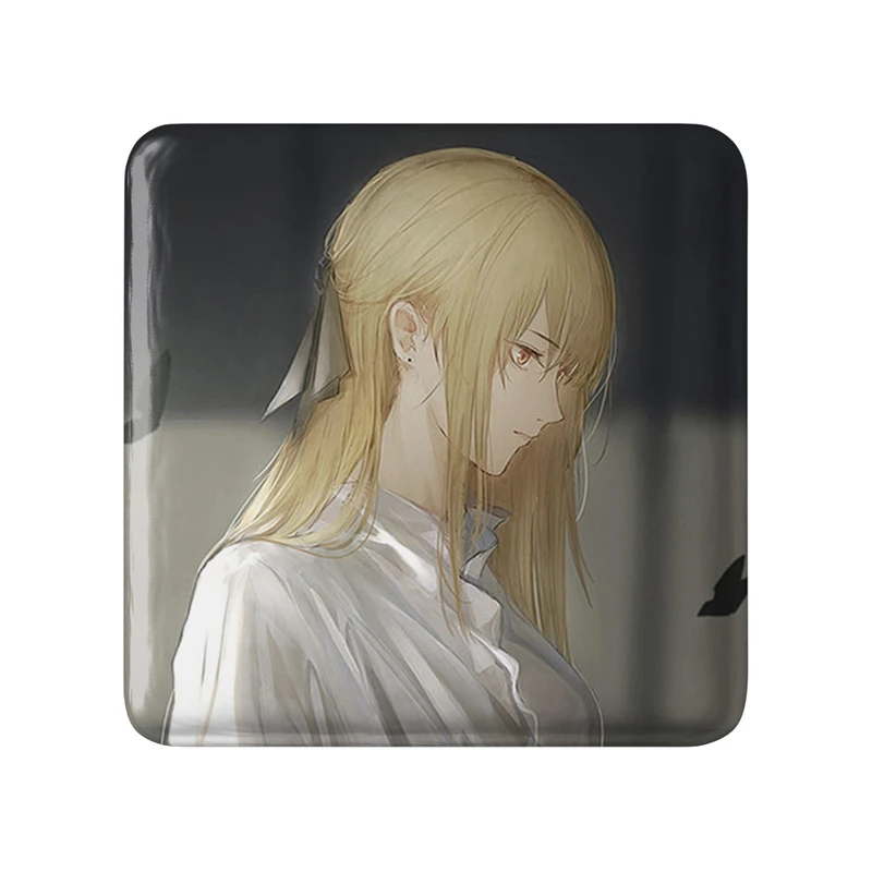 مگنت خندالو طرح دختر انیمه ای  مدل مربعی کد 18081