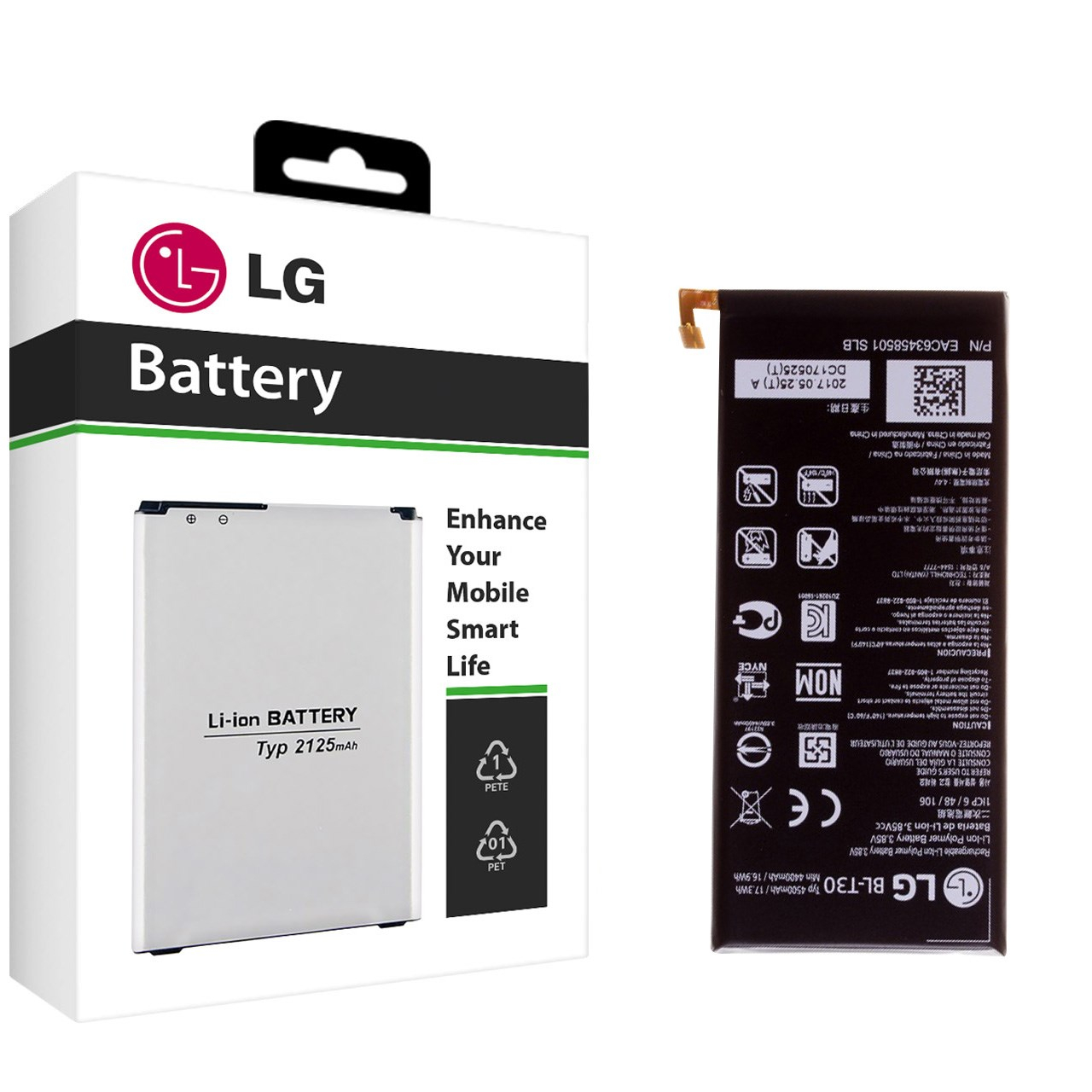 باتری موبایل ال جی مدل BL-T30 با ظرفیت 4500mAh مناسب برای گوشی موبایل ال جی X Power2