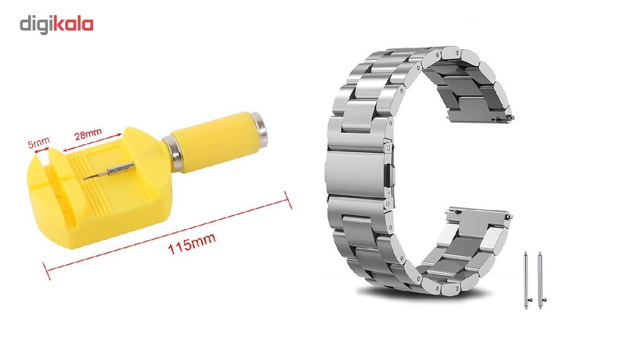 بند ساعت هوشمند مدل Ceramics-1 مناسب برای Gear S3 و galaxy watch 46 mm به همراه محافظ صفحه نمایش و آچار برای تغییر اندازه بند 