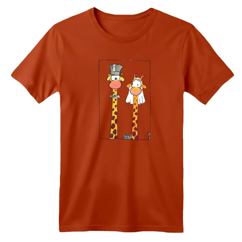 تی شرت آستین کوتاه بچگانه مدل زرافه کد ۸