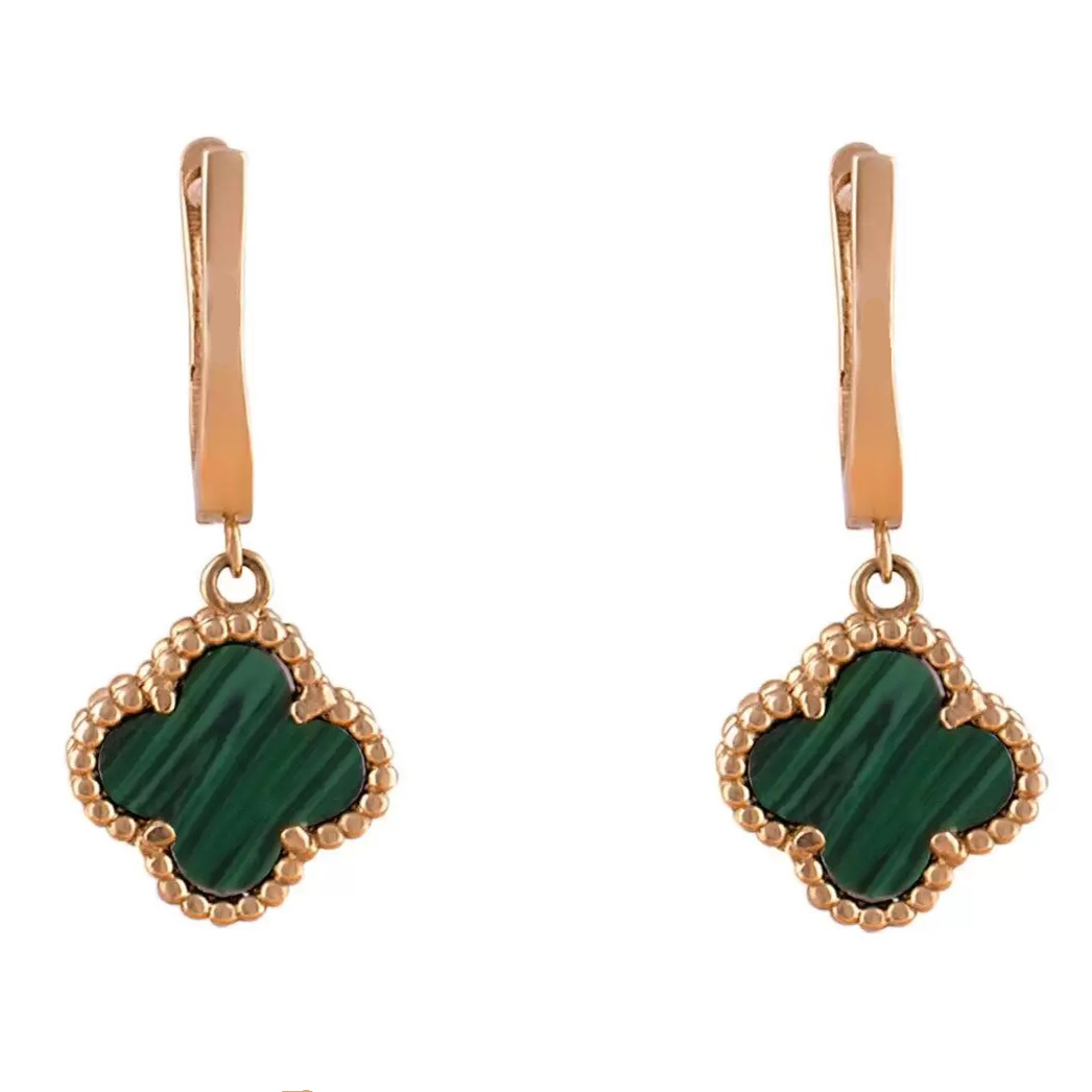 گوشواره طلا 18 عیار زنانه دوست خوب مدل  ونکلیف dk592