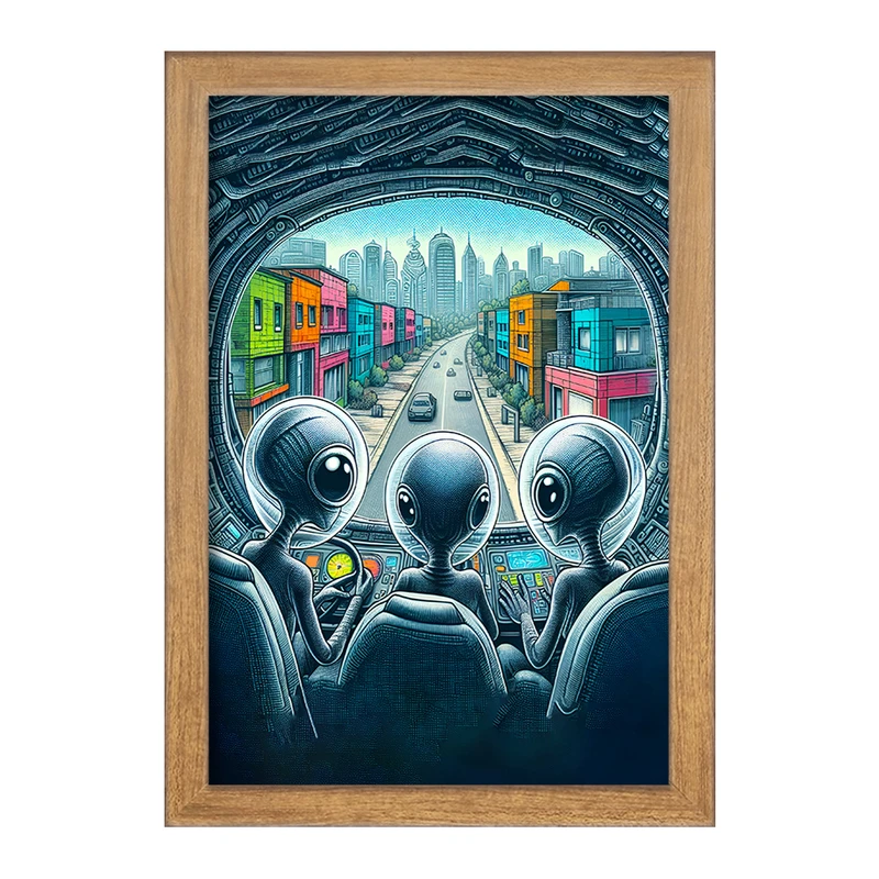 تابلو خندالو مدل آدم فضایی ها کد F9656