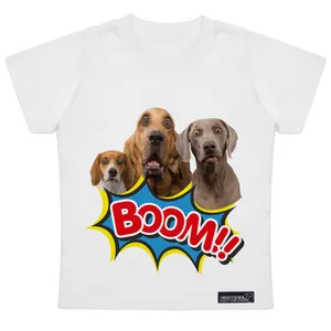 تی شرت آستین کوتاه دخترانه 27 مدل Boom Dogs کد MH929