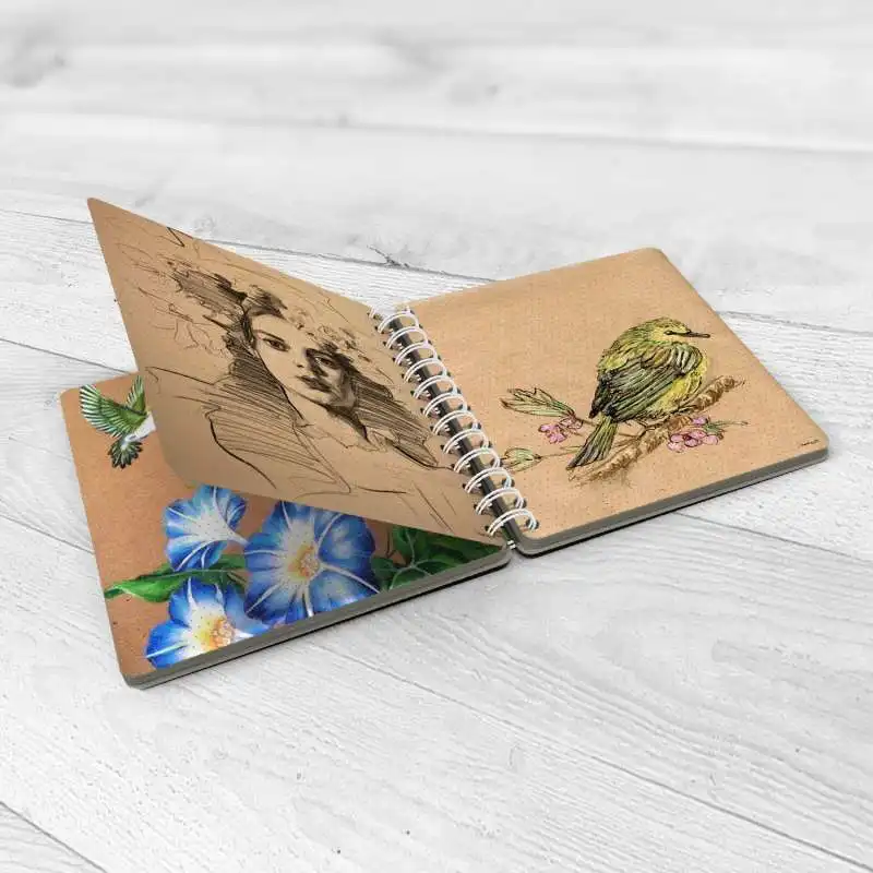 دفتر مستر راد مدل بولت ژورنال نقطه‌‎ای طرح کهکشانی کد fiory 2076 به همراه جامدادی مجموعه 4 عددی