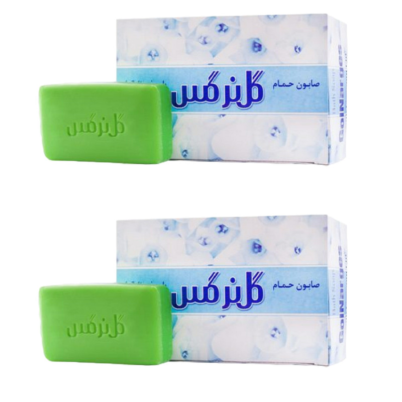 صابون شستشو گل نرگس مدل 11 وزن 100 گرم بسته 2 عددی