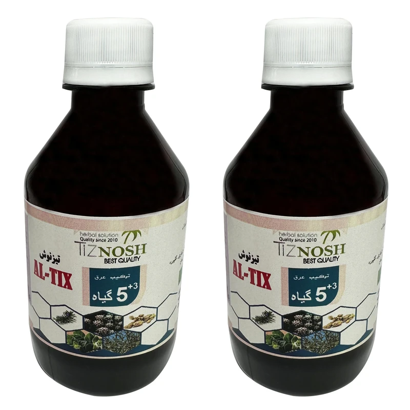 عرق 8 گیاه مفاصل تیزنوش - 500 میلی لیتر بسته 2 عددی