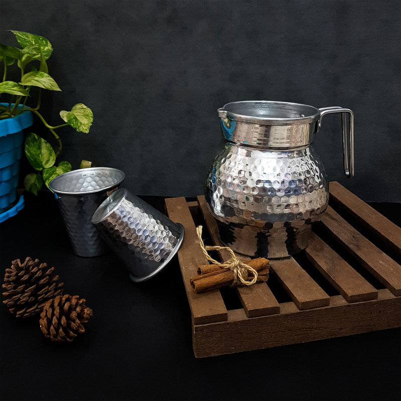 سرویس پارچ و لیوان 7 پارچه مدل روحی کد 1008