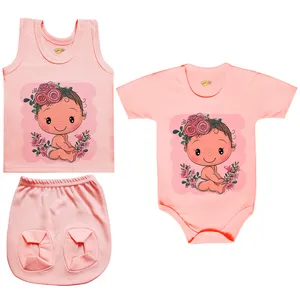 ست 3 تکه لباس نوزادی کارانس مدل PRSZS-3198