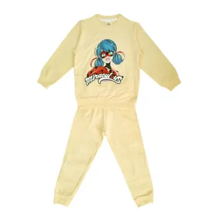 ست سویشرت و شلوار دخترانه مدل دخترکفشدوزکی 44