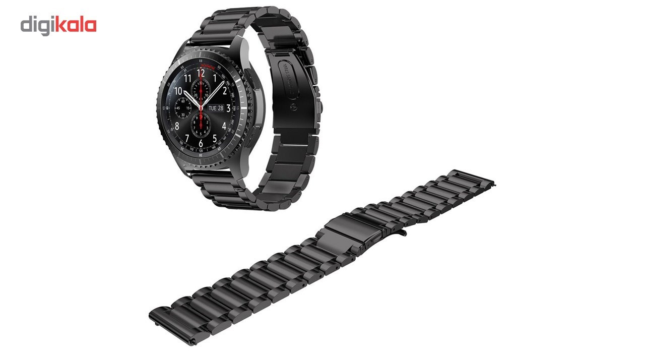 بند ساعت هوشمند مدل Ceramics-1 مناسب برای Gear S3 و galaxy watch 46 mm به همراه محافظ صفحه نمایش و   آچار برای تغییر اندازه بند 