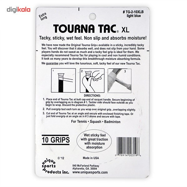 مجموعه 10 عددی اورگریپ یونیک مدل Tourna Tac Wet Feel