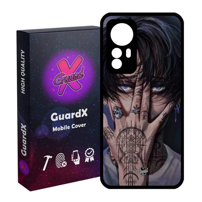 کاور گارد ایکس طرح لیوای آکرمن انیمه مدل Glass10557 مناسب برای گوشی موبایل شیائومی Redmi Note 12S