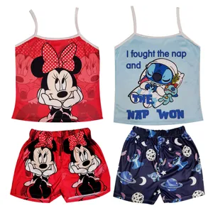 ست تاپ و شلوارک زنانه مدل میکی موس کد MIC مجموعه 2 عددی