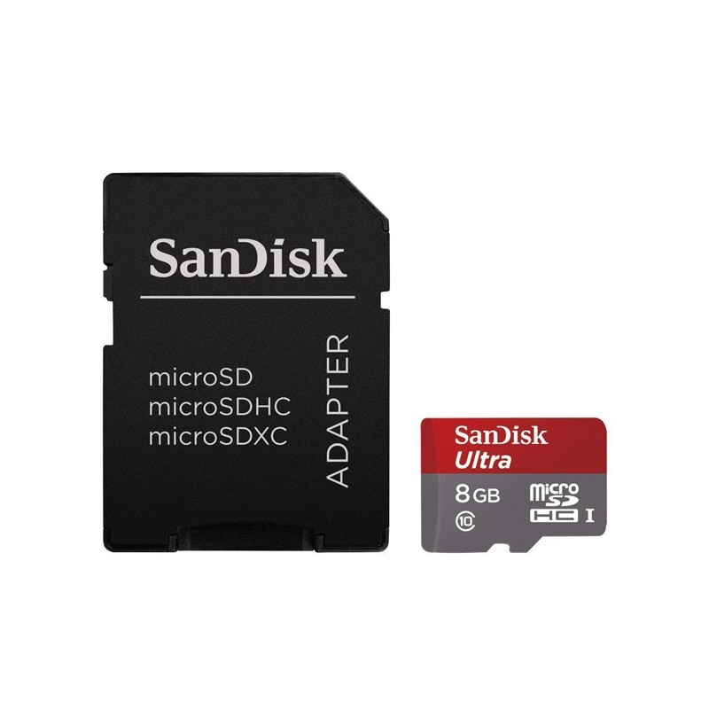 کارت حافظه‌ microSDXC مدل IP22 کلاس 10 استاندارد UHS-I U1 سرعت 80MBps ظرفیت 8 گیگابایت به همراه آداپتور SD