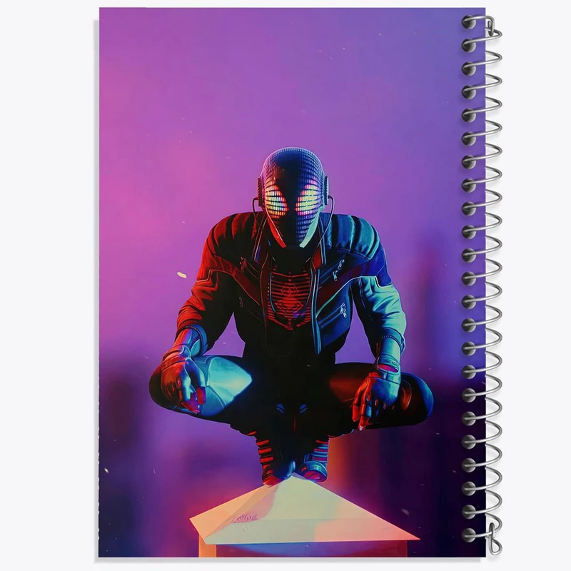 دفتر مشق 100 برگ خندالو طرح مایلز مورالز مردعنکبوتی کد 30833