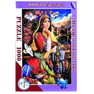 پازل 1000 تکه ترنم طرح دختر تاج به سر