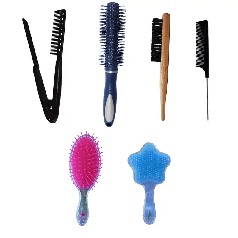 برس مو مدل کد 0064 مجموعه 3 عددی به همراه شانه مو بسته 3 عددی