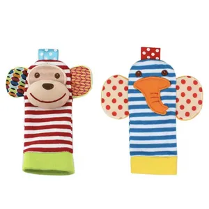 جغجغه اس کی کی بیبی مدل جورابی  طرح میمون و فیل مجموعه 2 عددی