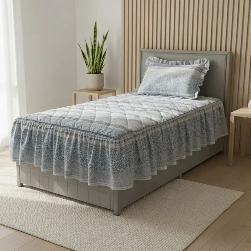 سرویس ملحفه 1 نفر 2 تکه مدل پنبه چین دار سایز 200*120سانتی متر