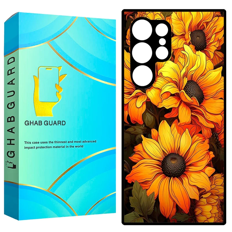کاور قاب گارد طرح آفتاب گردان مدل GCHPS23U مناسب برای گوشی موبایل سامسونگ Galaxy S23 Ultra 5G