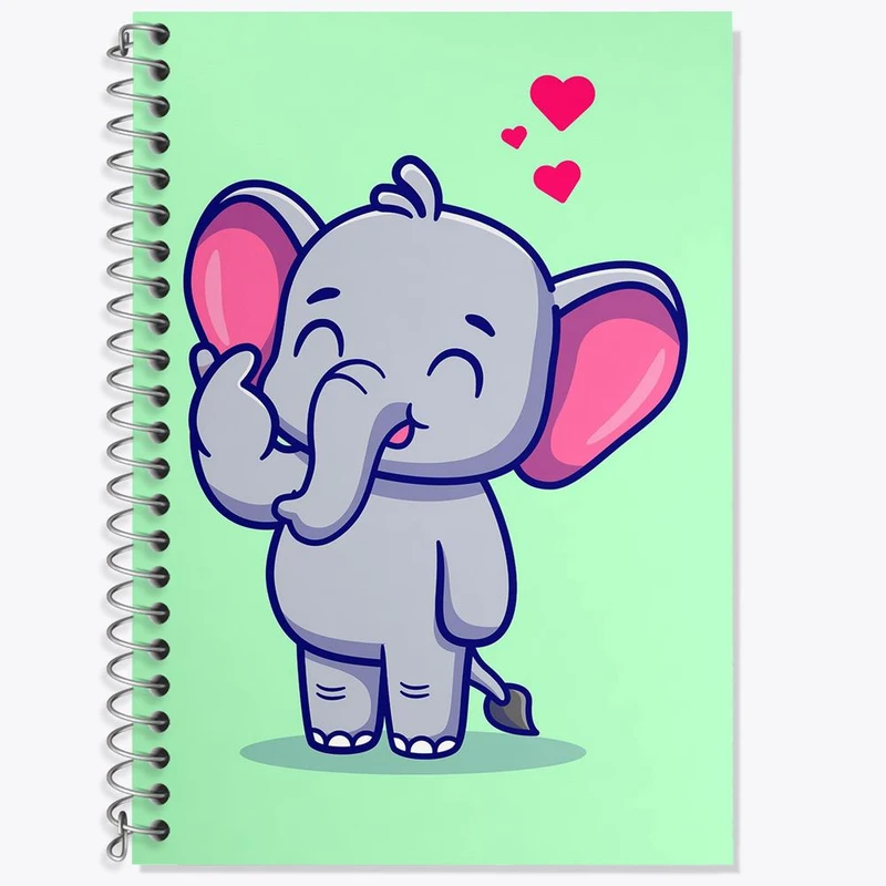 دفتر لغت 50 برگ خندالو مدل فیل کوچولو کد 29476