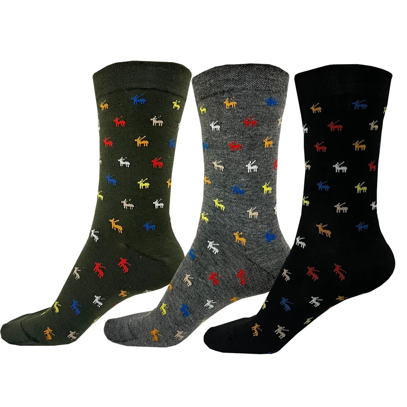 جوراب مردانه پالوته مدل PLT-ZG1 مجموعه 3 عددی