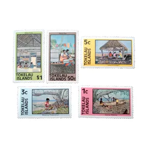 تمبر یادگاری مدل جزیره کد DS3005  مجموعه 5 عددی