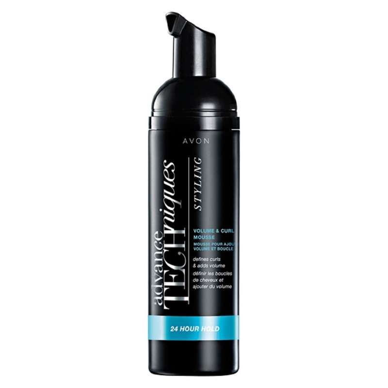 موس موی سر آون مدل Advance Techniques Volume and Curl Mousse حجم 150 میلی لیتر
