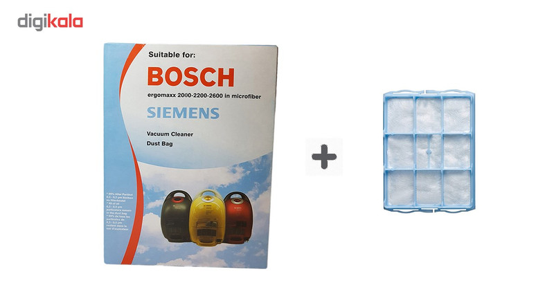 کیسه جاروبرقی مناسب برای جاروبرقی بوش به همراه فیلتر هوا